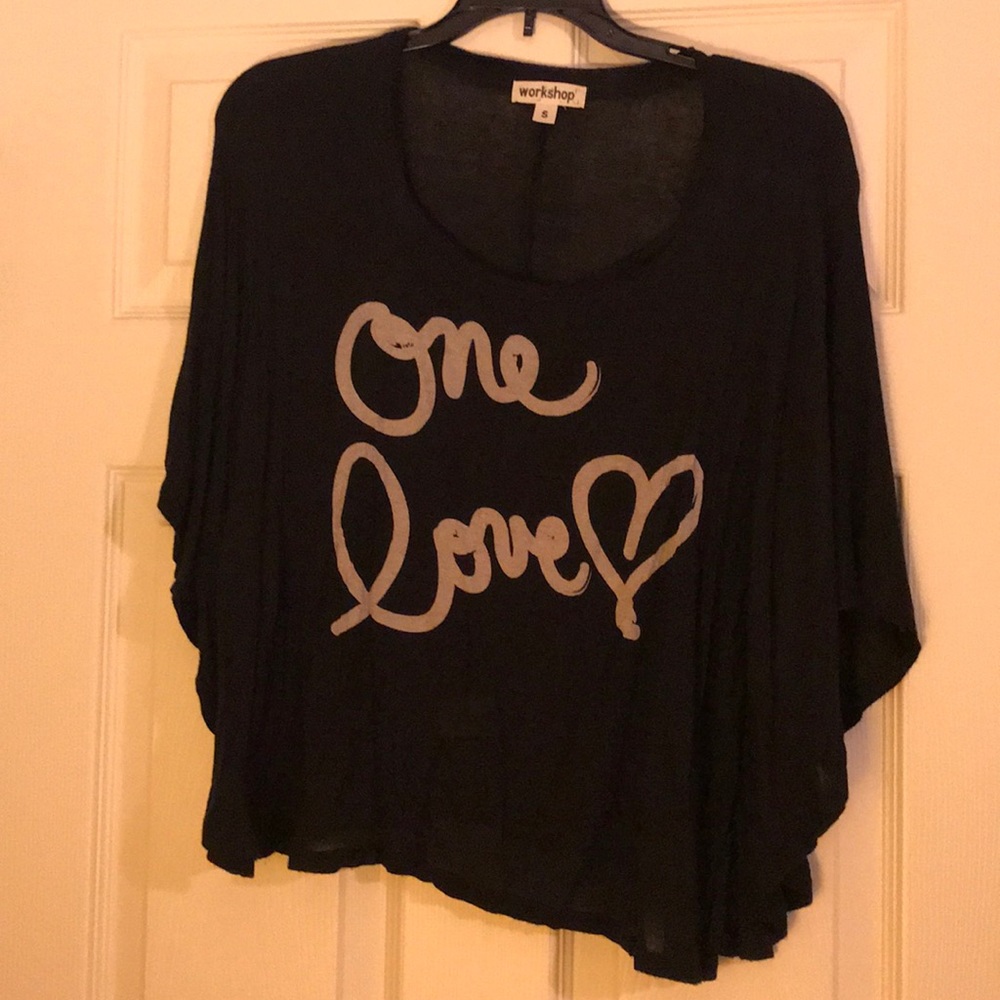 One love flowy shirt